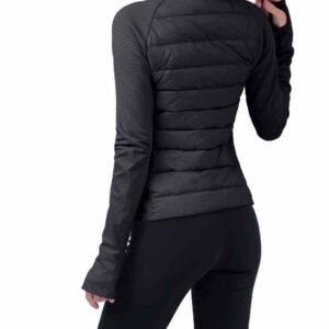 Mustat vatsaohjatut leggingsit Slim Fit Ruxi fi428